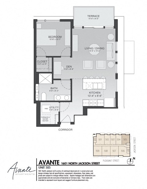 1601 N Jackson Street Studio-1 Bed Apartment for Rent - Photo Gallery 9